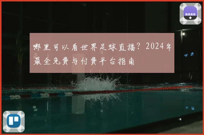 哪里可以看世界足球直播？2024年最全免费与付费平台指南